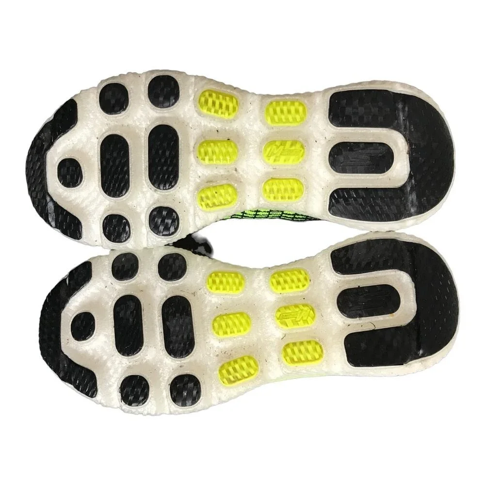 Skechers Running Shoes Mens 11 Black Lime GOrun Max Road 4 Hyper 55223 BKLM Knit
